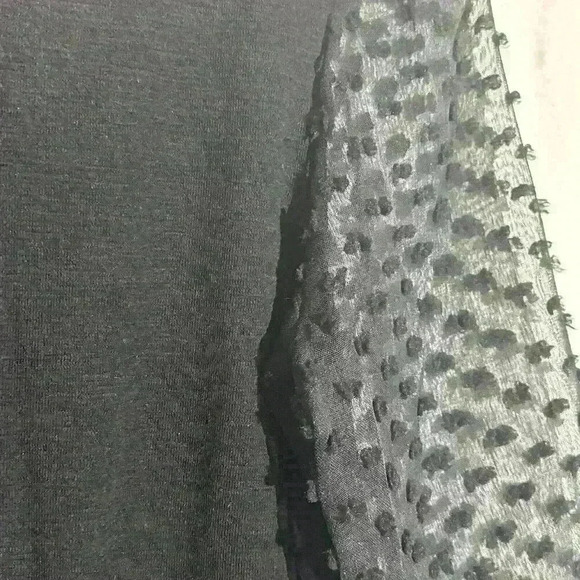 Maeve Anthropologie Women’s Black Sheer Decorative sleeve sweater Size XS - Picture 8 of 8